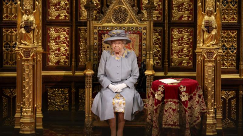 Queen Elizabeth at the State Opening of Parliament, May 11, 2021