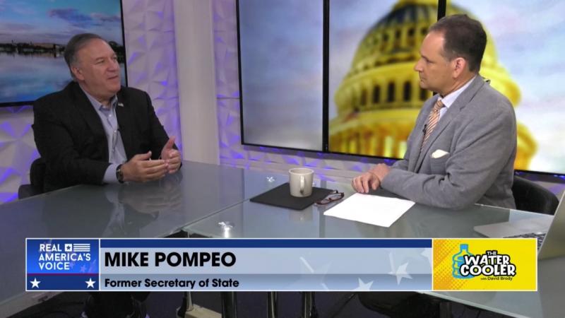 Former Secretary of State Mike Pompeo and David Brody