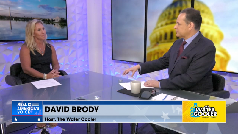 Marjorie Taylor Greene and David Brody