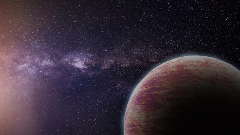 An illustration of an exoplanet