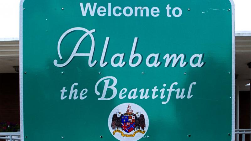 State sign Alabama