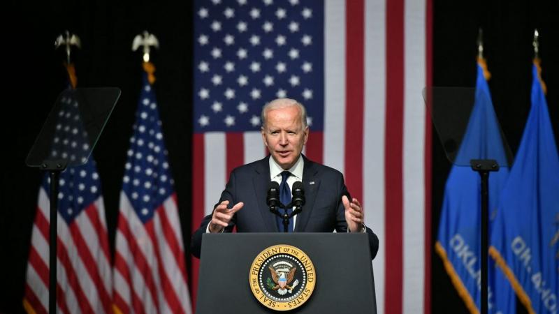 President Biden in Tulsa, Oklahoma on June 1, 2021