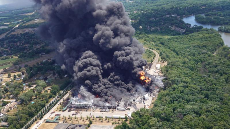 Illinois plant fire