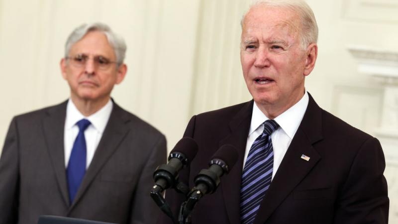 President Biden and Attorney General Merrick Garland on June 23, 2021