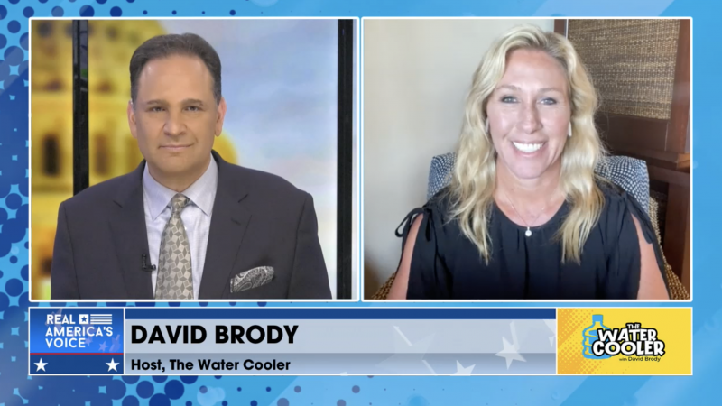 Marjorie Taylor Greene and David Brody