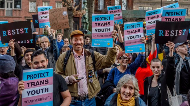 LGBTQ rights protesters.