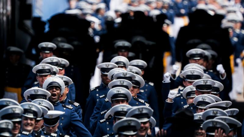 Air Force Academy graduation on May 26, 2021 in Colorado Springs, Colorado.