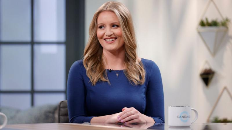 Jenna Ellis films an episode of 'Candace'