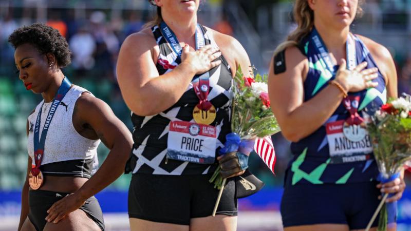 Gwendolyn Berry Olympic trials protest