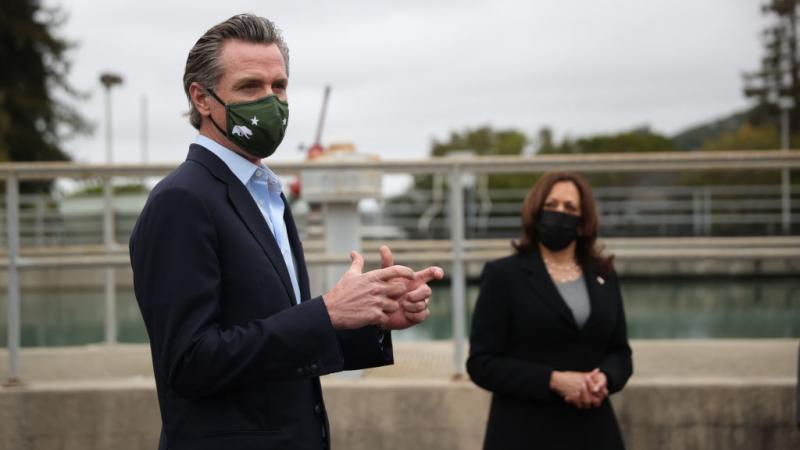 Kamala Harris and Gavin Newsom.