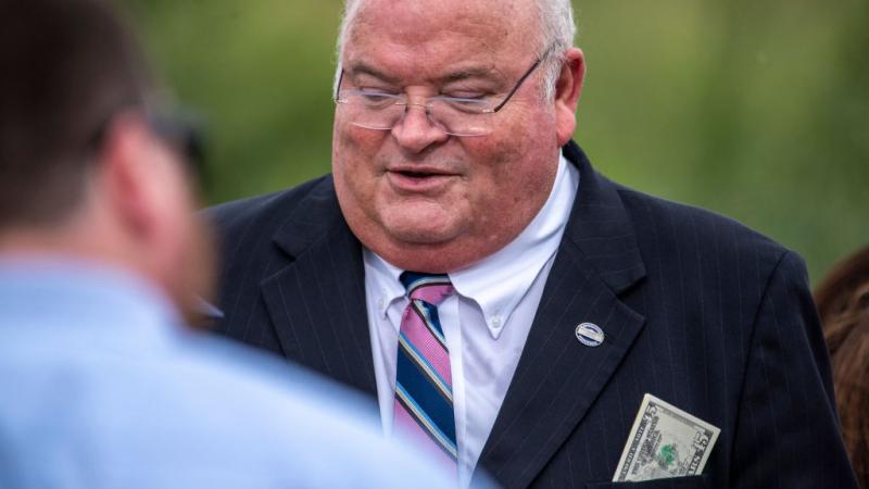 US Rep. Billy Long (R-MO) during a visit to the border wall