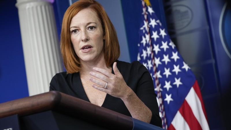 White House Press Secretary Jen Psaki speaks to reporters during the daily press briefing at the White House on August 27, 2021 in Washington, DC.