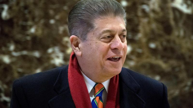 Judge Andrew Napolitano, the senior judicial analyst for Fox News, arrives at Trump Tower in New York on December 15, 2016.