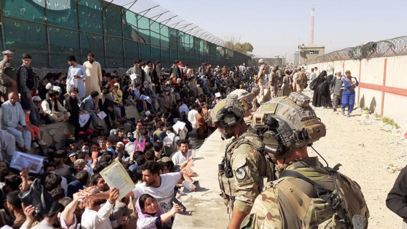 People hoping to be evacuated from Afghanistan