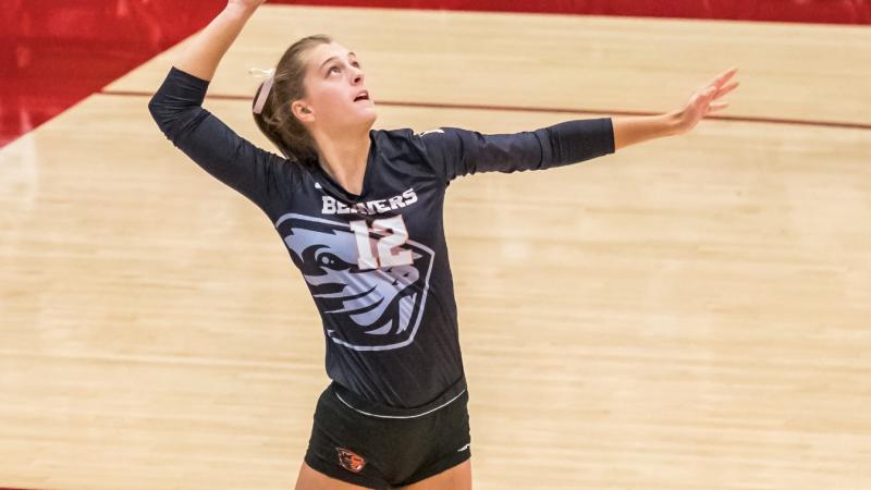 Volleyball player Kylee McLaughlin originally played for Oregon State