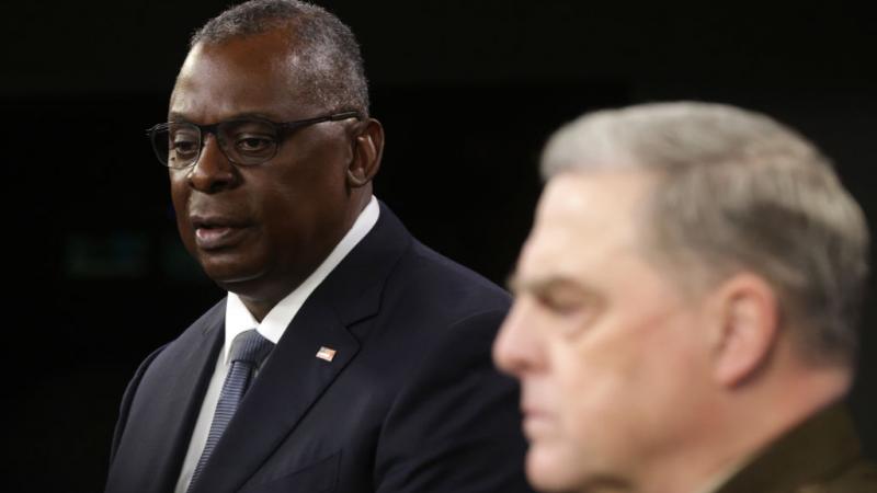 Pentagon chief Lloyd Austin and Chairman of the Joint Chiefs of Staff Mark Milley