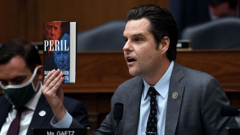 Rep. Matt Gaetz (R-FL) during a House committee hearing