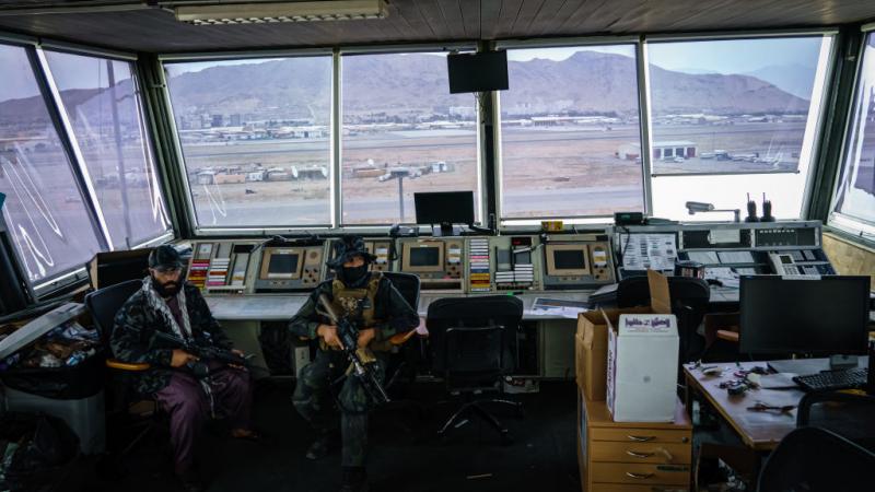The control tower at Kabul Airport