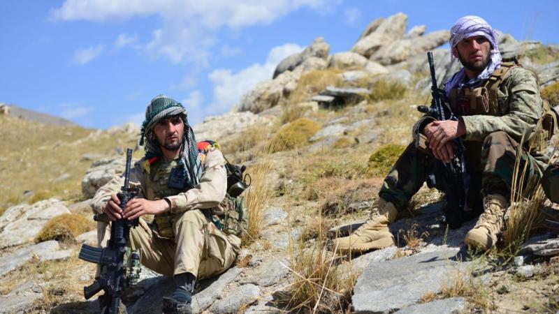 Anti-Taliban fighters in Panjshir