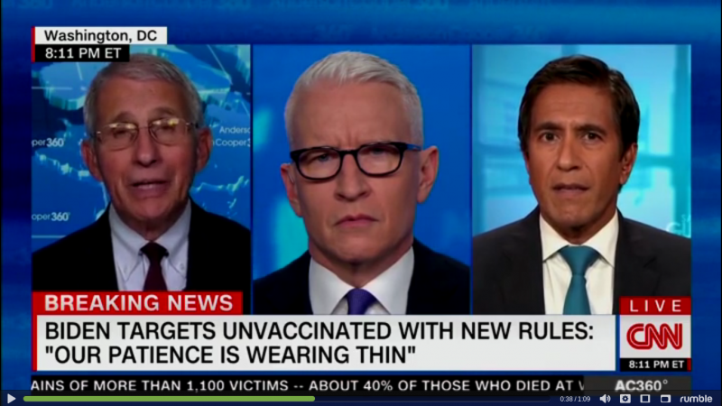 Anthony Fauci has no "firm answer" for why recovered people need COVID-19 vaccines