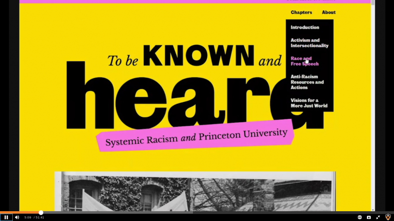 "To Be Known and Heard" website on systemic racism