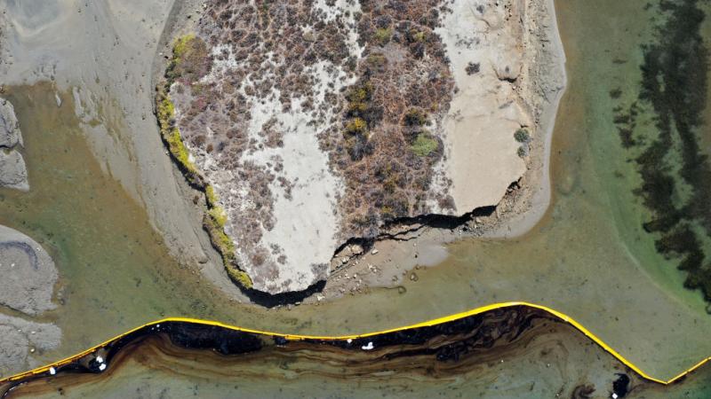 Oil spill in California