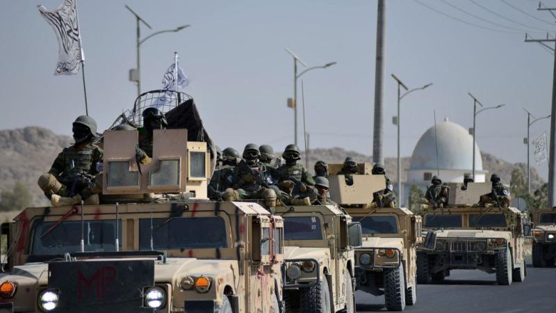 Taliban holds parade featuring captured U.S. military vehicles