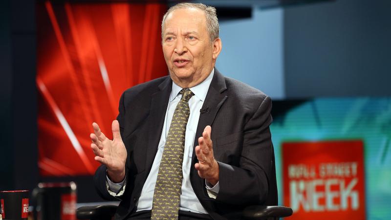 Former Treasury Secretary & White House Economic Advisor Larry Summers is interviewed by FOX News' Maria Bartiromo at FOX Studios on May 24, 2017 in New York City.