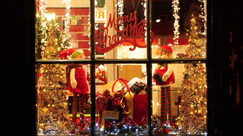 Christmas window display