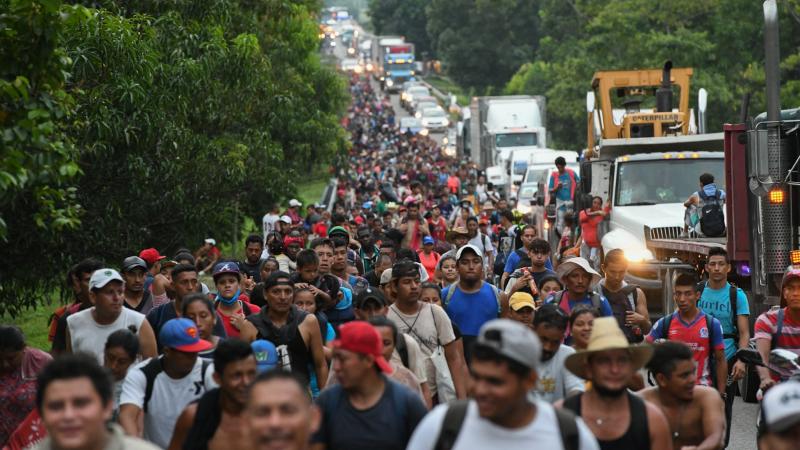 Migrant caravan, Chiapas State, Mexico, Oct. 28, 2021