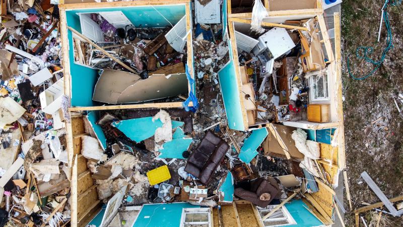 Tornado damage, Dawson Springs, Ky., Dec. 14, 2021