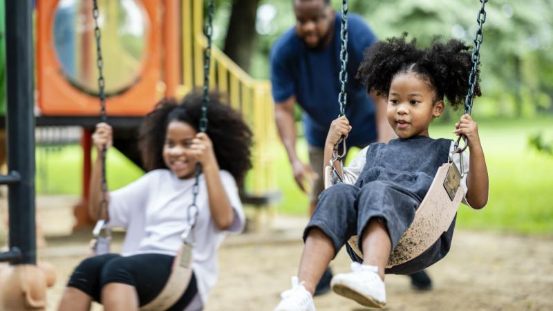 Playground swings