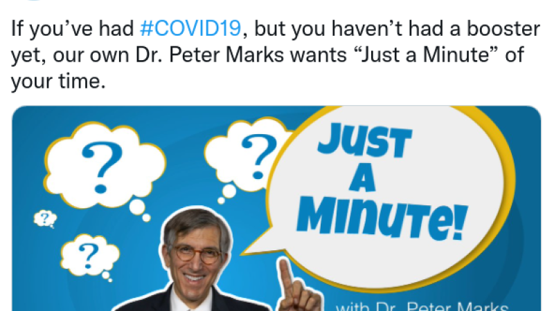 FDA video promoting boosters for naturally immune