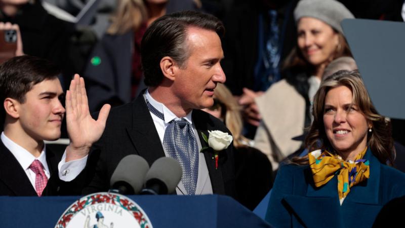 Glenn Youngkin is sworn in as governor of Virginia, Jan. 15, 2022