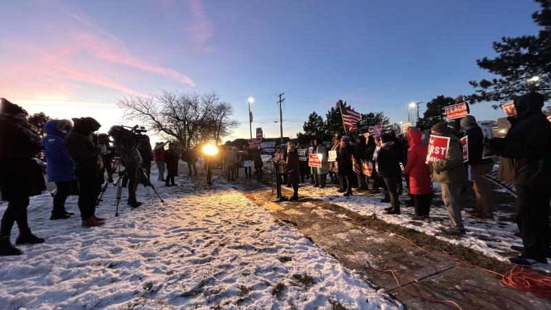 Parent protest against Farmington school district 21 Day Equity Challenge