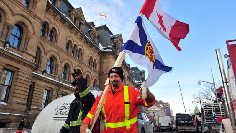 Proteters in Canada, Feb. 1
