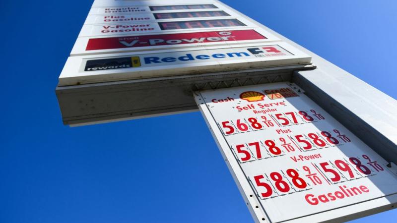 Gas prices in Los Angeles, Ca., Feb. 2022