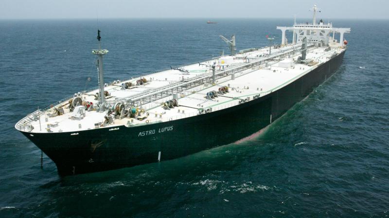 The supertanker is carrying a 200,000-metric ton shipment of Russian oil being shipped directly to the United States.