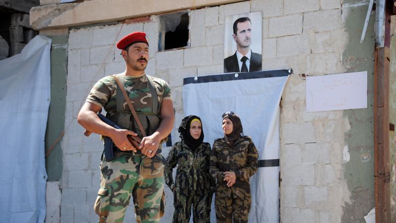 Syrian soldiers, Syria, Sept. 2019