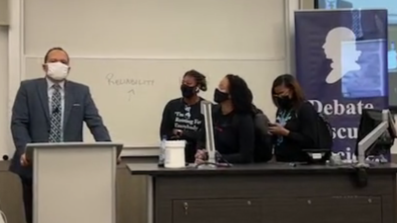 Law students shut down libertarian legal scholar