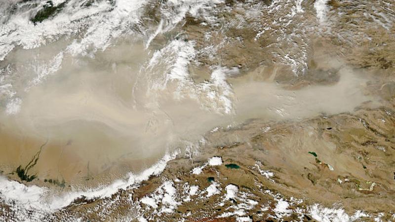 Taklamakan Desert from space