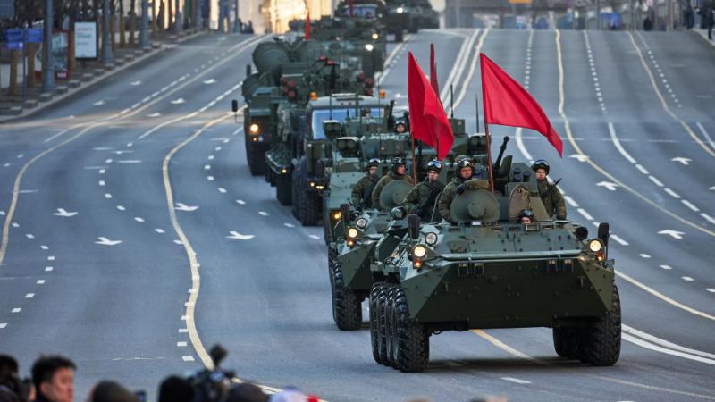 Victory Day Parade rehearsal on May 4, 2022 in Moscow