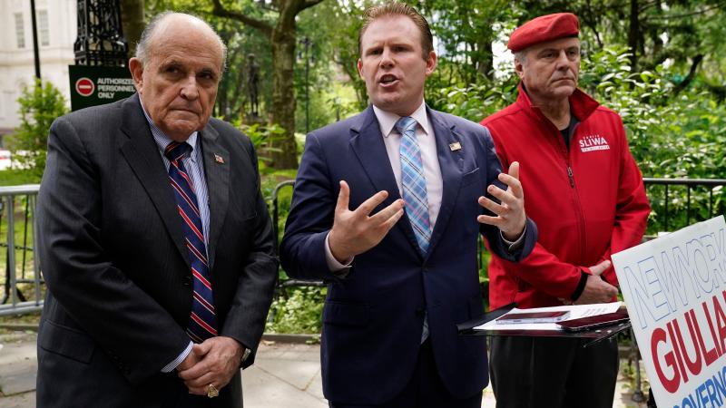 Andrew Giuliani, Rudy Giuliani, Curtis Sliwa, New York, June 7, 2022