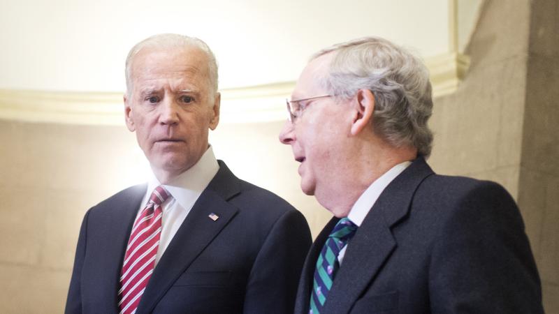 Joe Biden, Mitch McConnell, Washington, D.C., Jan. 12, 2016
