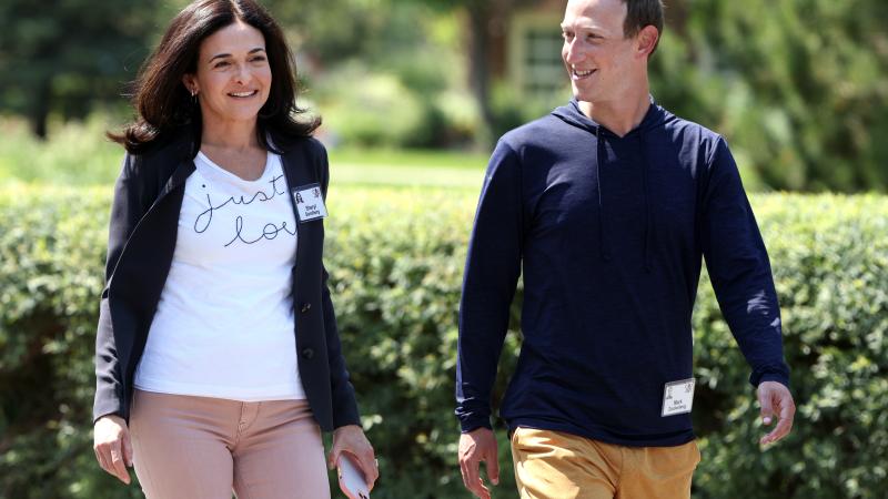 Sheryl Sandberg, Mark Zuckerberg, July 08, 2021, Sun Valley, Idaho
