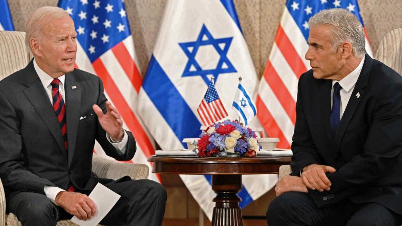 Joe Biden, Yair Lapid, July 14, 2022, Jerusalem, Israel