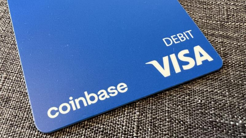 A Coinbase debit card