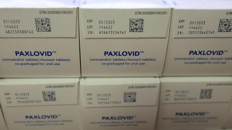 Boxes of Pfizer's Paxlovid