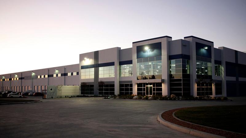 The Amazon building at the former San Bernardino International Airport