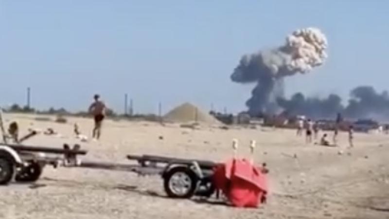 Footage of the explosion from social media